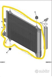 CONDENSATORE A/C MOTORI DIESEL PEUGEOT CITROEN
