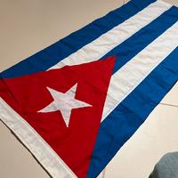 Bandiera vintage di Cuba in tessuto