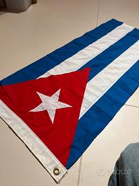 Bandiera vintage di Cuba in tessuto