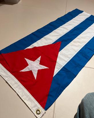 Bandiera vintage di Cuba in tessuto