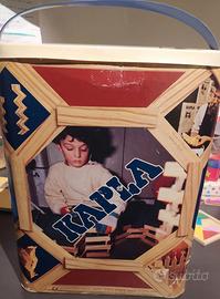 Kapla Vintage Box - mattoncini legno.