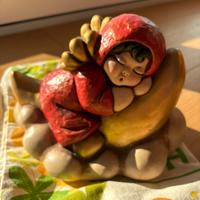 Angelo grande su luna e nuvola Thun