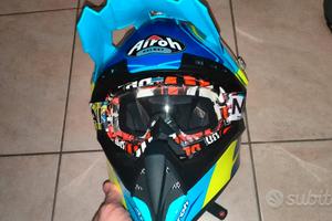 casco Airoh misura S + occhiali