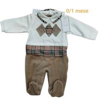 Tutina in ciniglia Chic pastello 