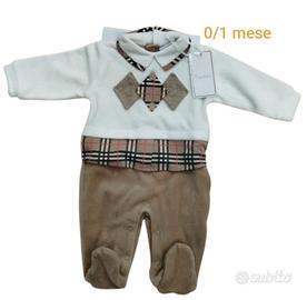 Tutina in ciniglia Chic pastello 