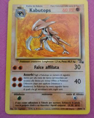 Kabutops prima edizione fossil