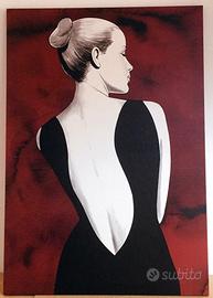 Quadro Eva Kant collezione Diabolik in edizione li