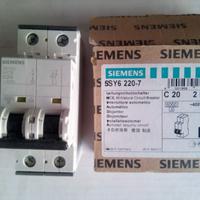 SIEMENS 5SY6 220-7 Interruttore c20 2p 400v