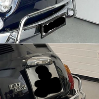 COPPIA CORNICE TARGA AUTO STORICA EPOCA  ANT+POST