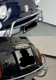 COPPIA CORNICE TARGA AUTO STORICA EPOCA  ANT+POST