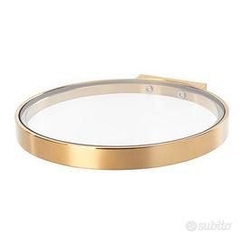 mensola in metallo e vetro