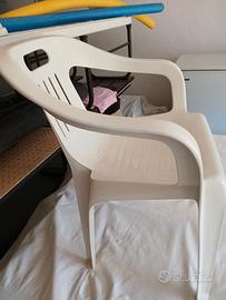 poltroncine bianche giardino