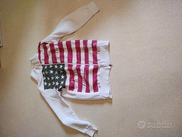 Felpa Bandiera Americana 