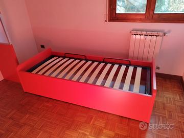 letto singolo a contenitore 