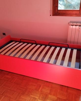 letto singolo a contenitore 