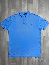 Polo Ralph Lauren Vintage Blu 100% Cotone Taglia L