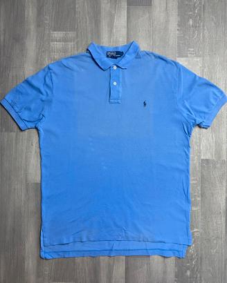 Polo Ralph Lauren Vintage Blu 100% Cotone Taglia L