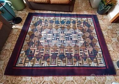 Tappeto geometrico patchwork 216 cm × 168 cm