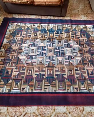 Tappeto geometrico patchwork 216 cm × 168 cm