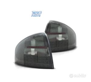 FANALI AUDI A6 4B 97-04 LED FONDO CROMATO AFFUMICA