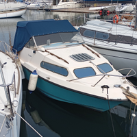 Barca con motore Johnson 70 CV anni 90