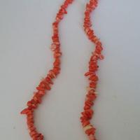 1 COLLANA di CORALLO BAMBU' e  2 BRACCIALI  BIJOUX