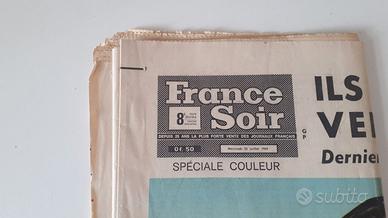 giornale france soir vintage 1969 speciale colori