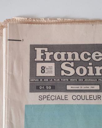 giornale france soir vintage 1969 speciale colori