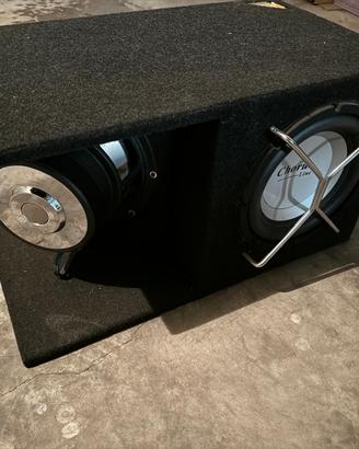 Subwoofer artigianale doppio con box