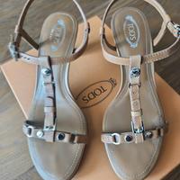 Sandalo Tod's in cuoio donna tg 36,5