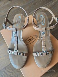 Sandalo Tod's in cuoio donna tg 36,5