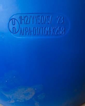 fusto plastica 120 lt nuovo omologato