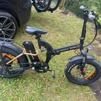 Bici elettrica argento bimax