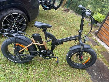 Bici elettrica argento bimax