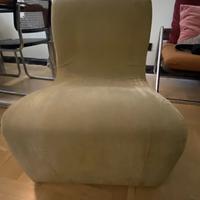 2 poltroncine velluto verde vintage anni 50