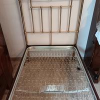 letto singolo ottone