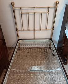 letto singolo ottone