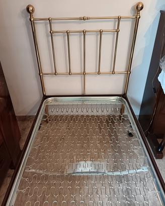 letto singolo ottone
