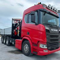 Scania r650 8x4 e6 gru fassi 545 nuova