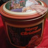 SCATOLA di Latta - BABBO NATALE - Vintage