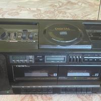 Crown CD-600 Boombox + Irradio MV 329 Austria