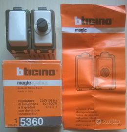 bticino magic art. 5360 regolatore con deviatore