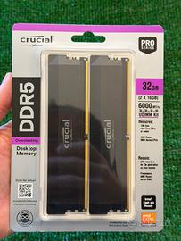 Ram Crucial Pro DDR5 (2x16GB) 6000MHz CL36