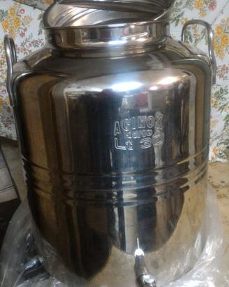 CONTENITORE  IN ACCIAIO  DI OLIO