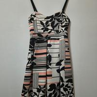 Mini abito fantasia astratta