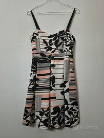 Mini abito fantasia astratta