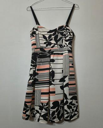 Mini abito fantasia astratta