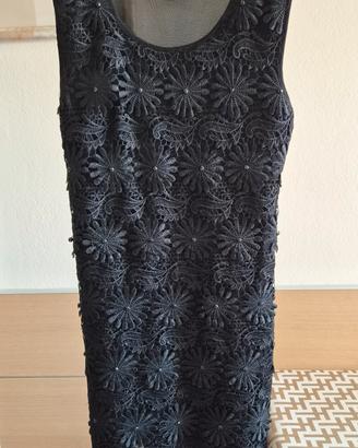 Abito estivo nero con pizzo
