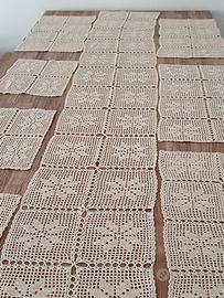 Coordinato artigianale all'uncinetto: 8 pezzi