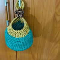 cestino portaoggetti da appendere 